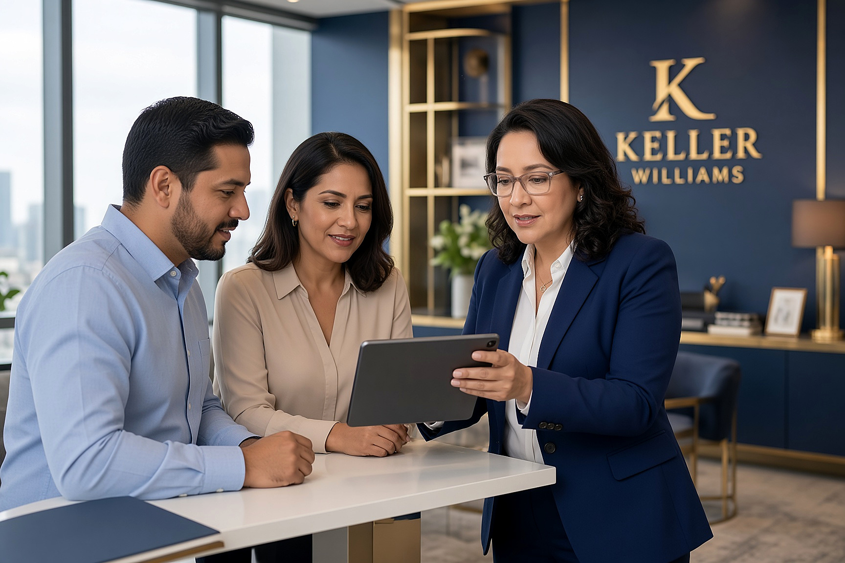 Myriam Duarte explicando opciones de crédito en Keller Williams Bilingual Now, Norcross